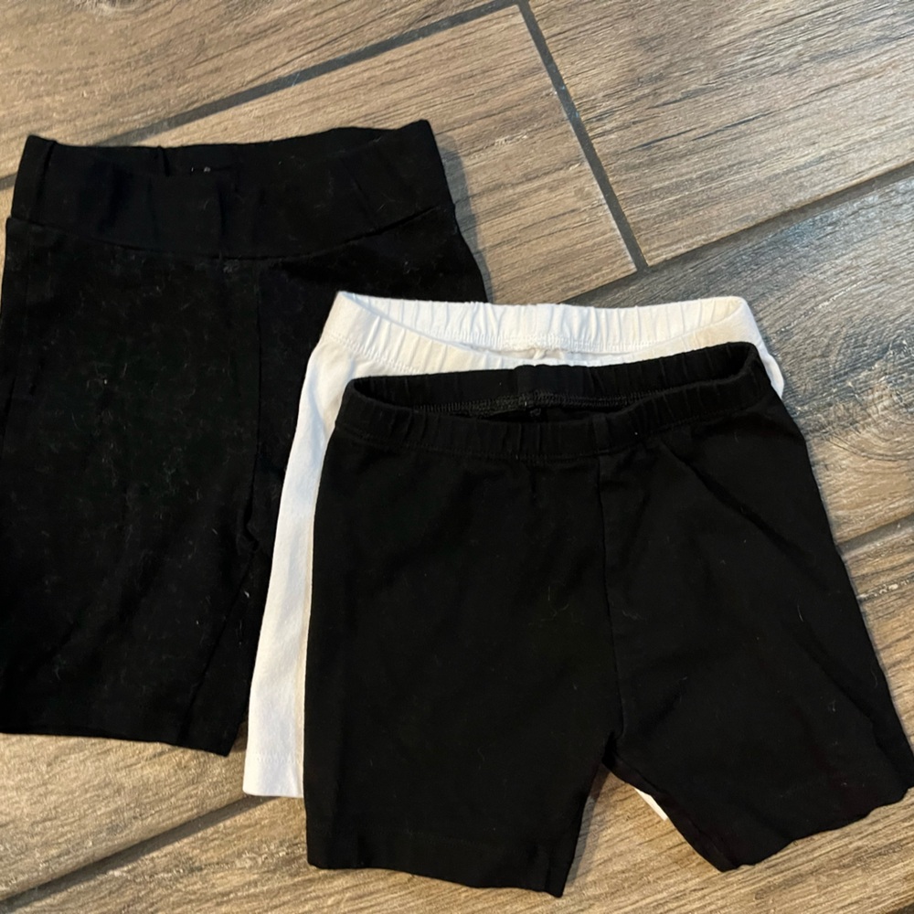 Three (3) Pairs Toddler Girls Bike Shorts